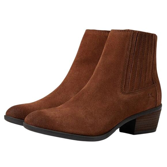 Josef Seibel Womens Daphne 44 Booties EU 38 US 7-7.5M Brown Velour Leather NWOB - Picture 1 of 13
